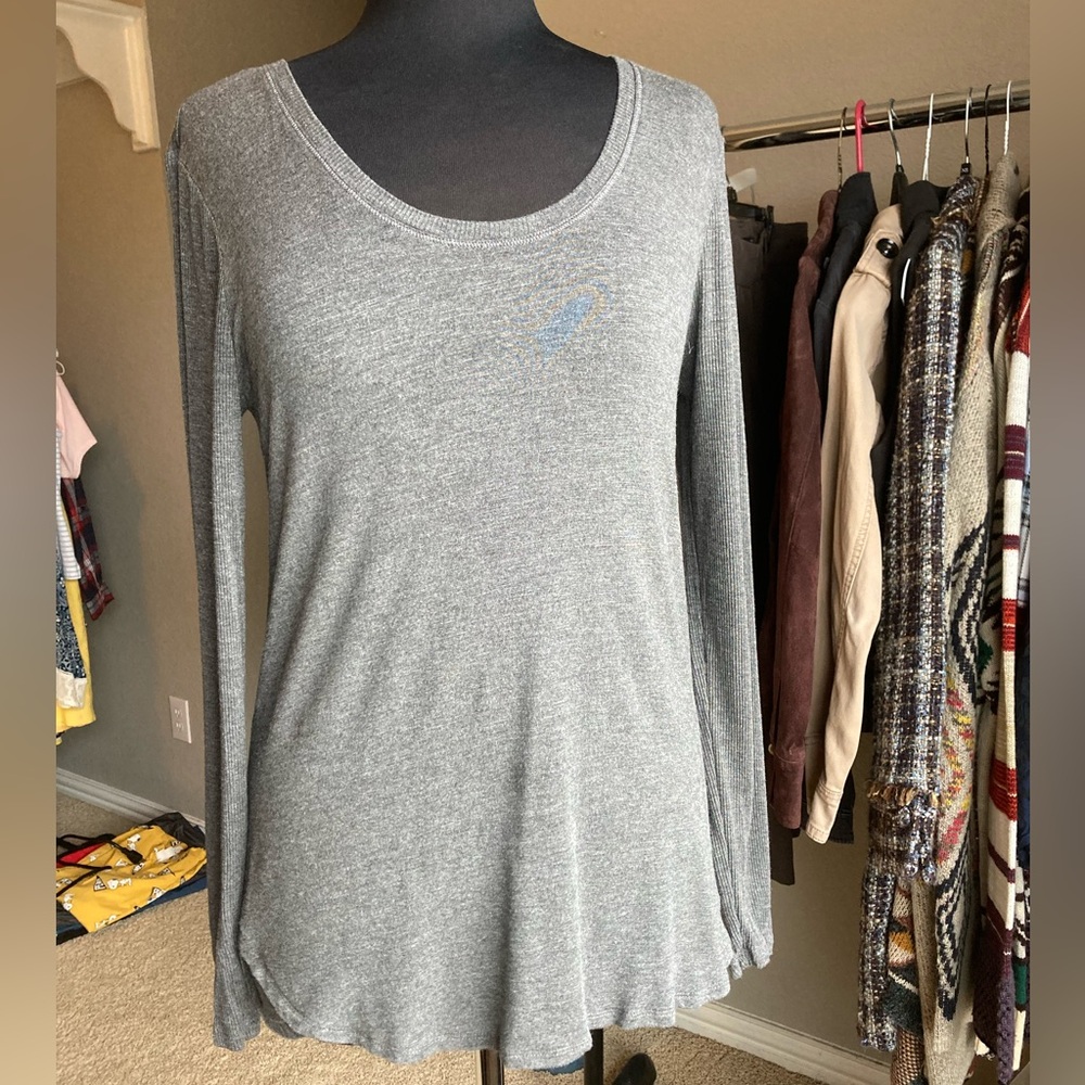 White House Black Market Gray Tunic Top